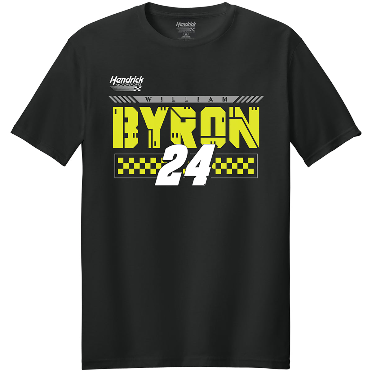 William Byron #24 Anduril Black T-shirt
