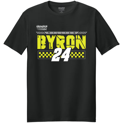 William Byron #24 Anduril Black T-shirt