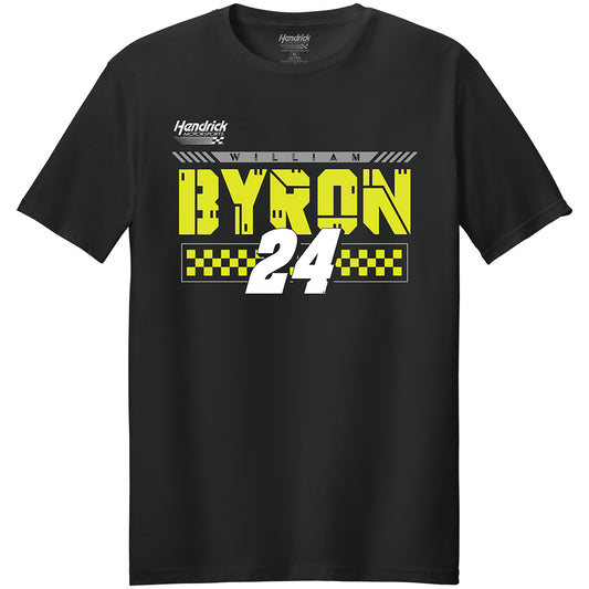 William Byron #24 Anduril Black T-shirt