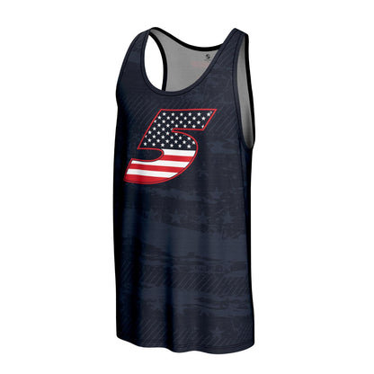 Kyle Larson #5 Patriotic Sublimated Tank