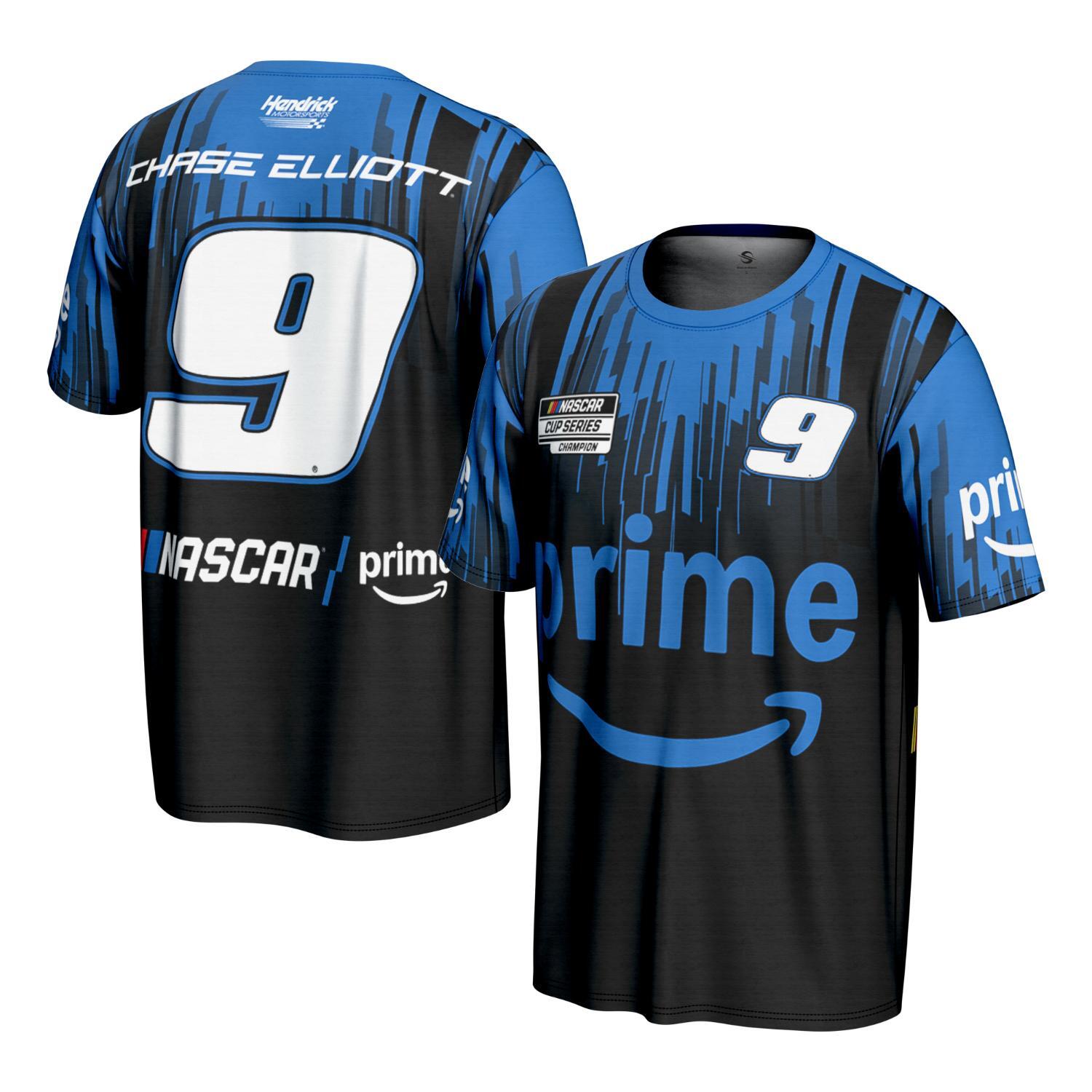 Eliot Huang 黄星関連グッズ9点セット Chase Elliott #9 Amazon Prime Sublimated T-Shirt — Hendrick