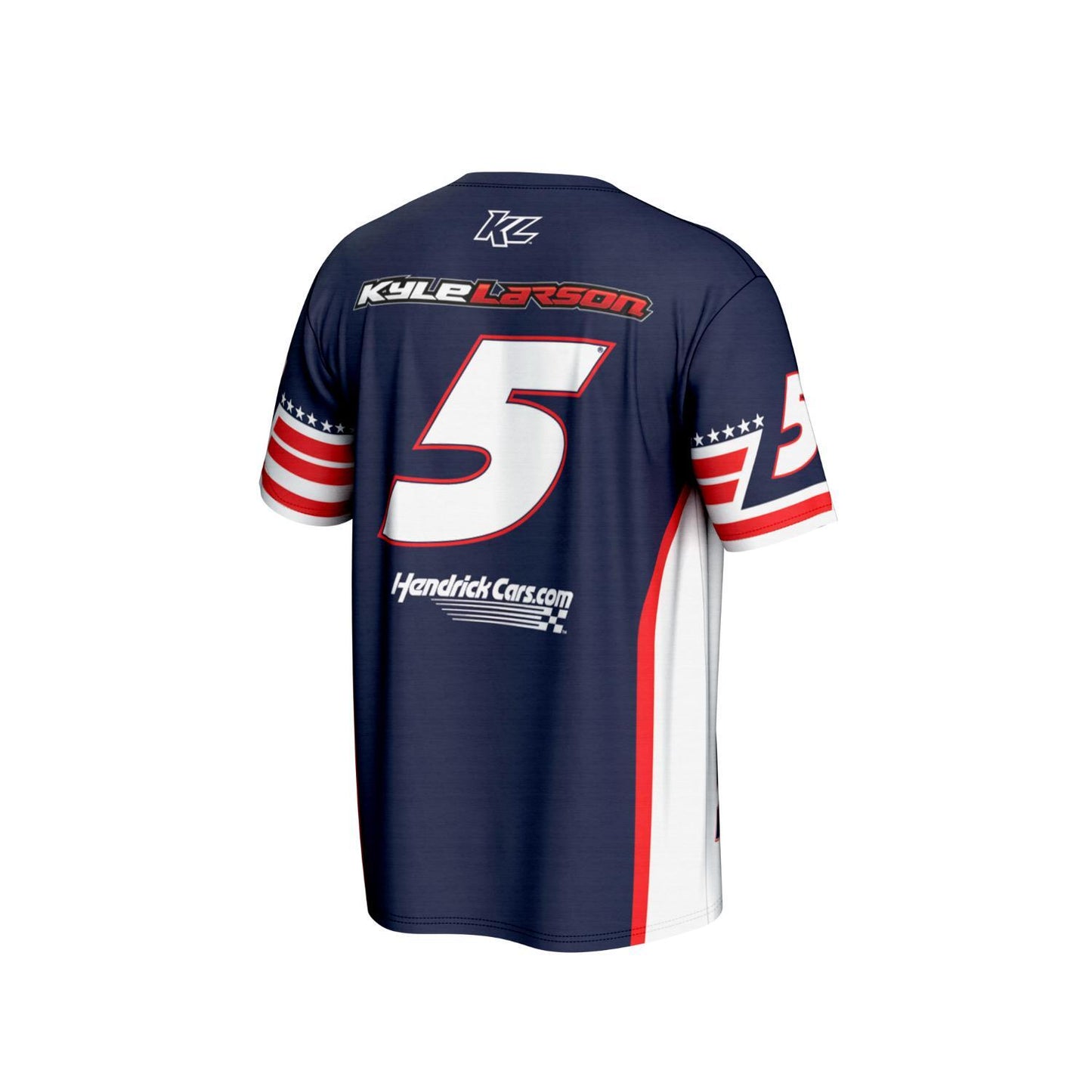 Kyle Larson #5 HendrickCars.com Patriotic Sublimated T-shirt