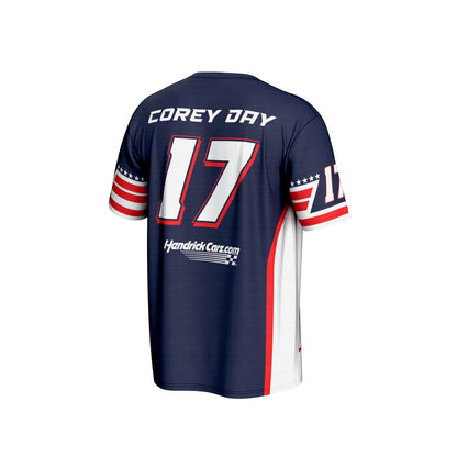 Corey Day #17 HendrickCars.com Patriotic Sublimated T-shirt