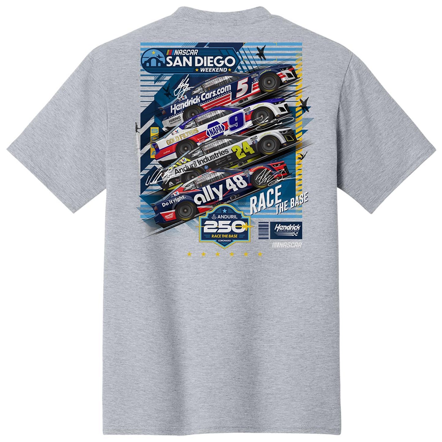 Hendrick Motorsports 4-Car San Diego T-shirt