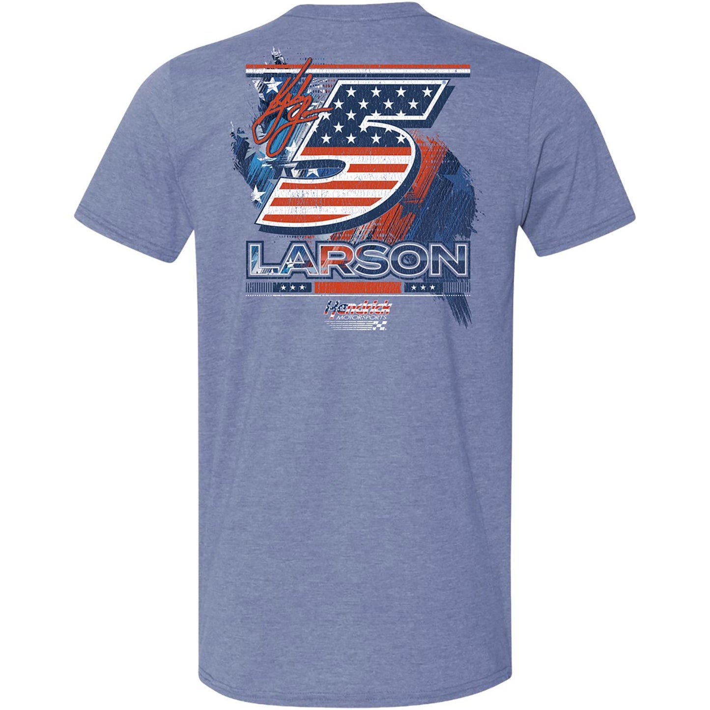 Kyle Larson #5 Red White and Blue Patriotic T-shirt
