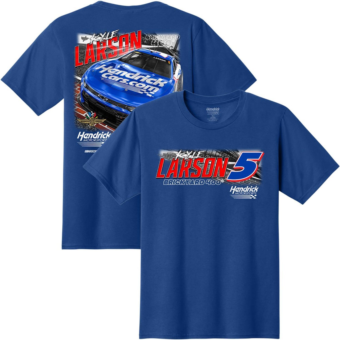 Kyle Larson #5 HendrickCars.com Brickyard 400 T-shirt