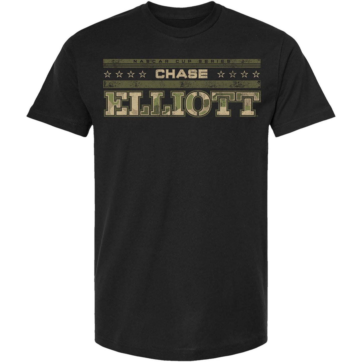 Chase Elliott #9 Black Camo Flag T-shirt