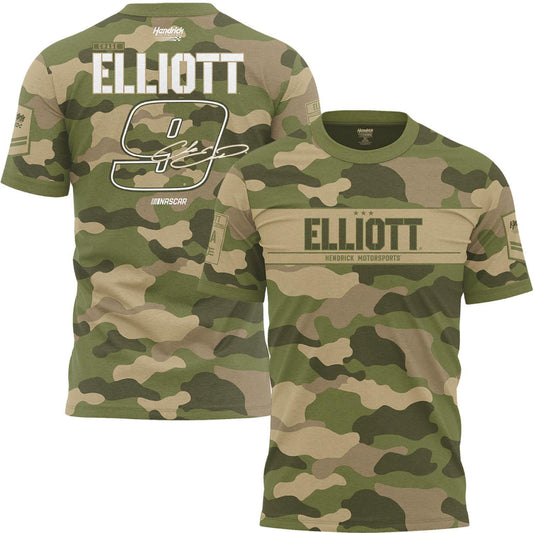 Chase Elliott #9 Camo Sublimated T-shirt