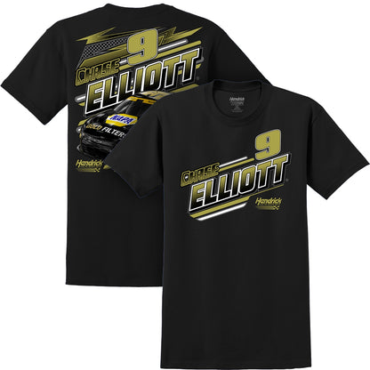 Chase Elliott #9 NAPA Gold Filter Black T-shirt