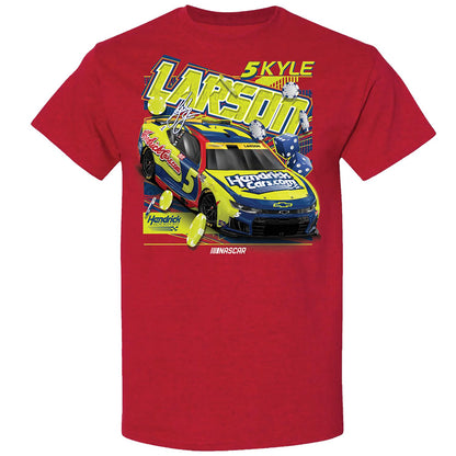 Kyle Larson #5 HendrickCars.com Tribute Red T-shirt