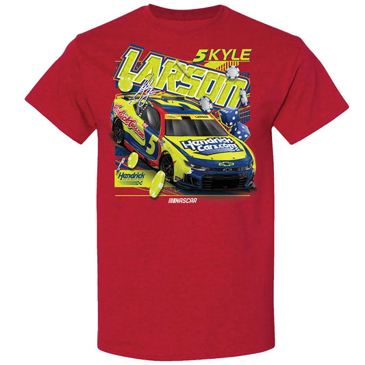 Kyle Larson #5 HendrickCars.com Tribute Red T-shirt