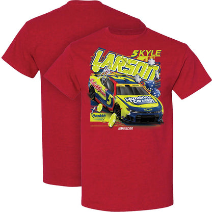 Kyle Larson #5 HendrickCars.com Tribute Red T-shirt