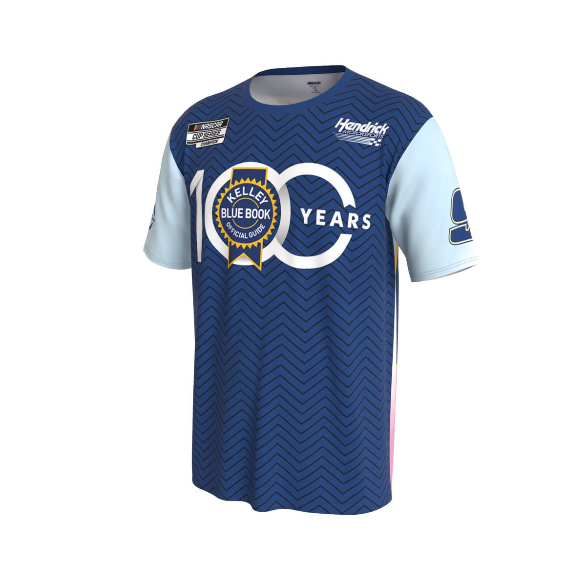 Chase Elliott #9 Kelley Blue Book 100th Anniversary Sublimated T-shirt