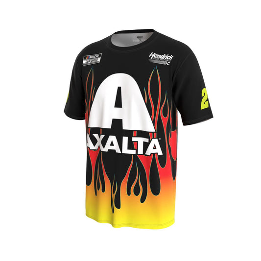 William Byron #24 Axalta Flame Sublimated T-shirt