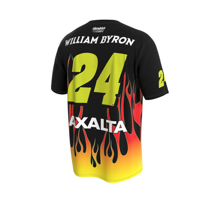 William Byron #24 Axalta Flame Sublimated T-shirt