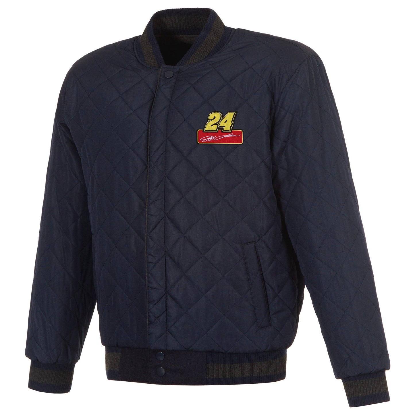Jeff Gordon #24 Reversible Wool and Leather Jacket