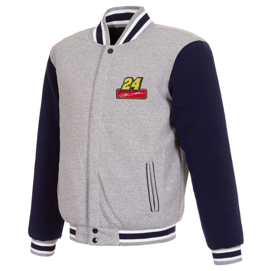 Jeff Gordon #24 Reversible Two-Tone Fleece Jacket