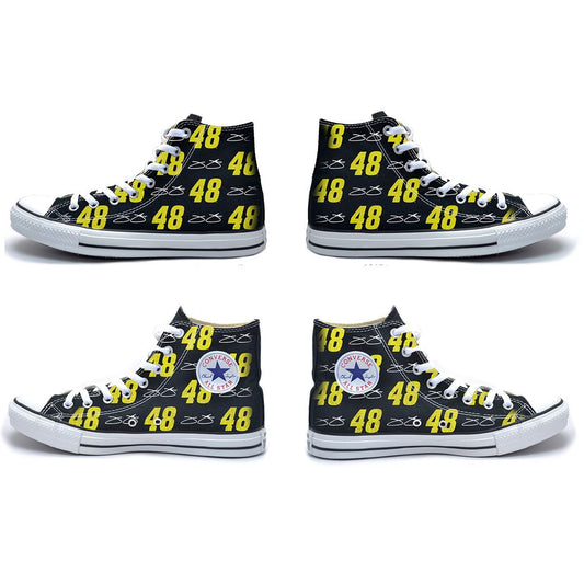 Jimmie Johnson #48 Signature Repeat Converse All-Star High Tops