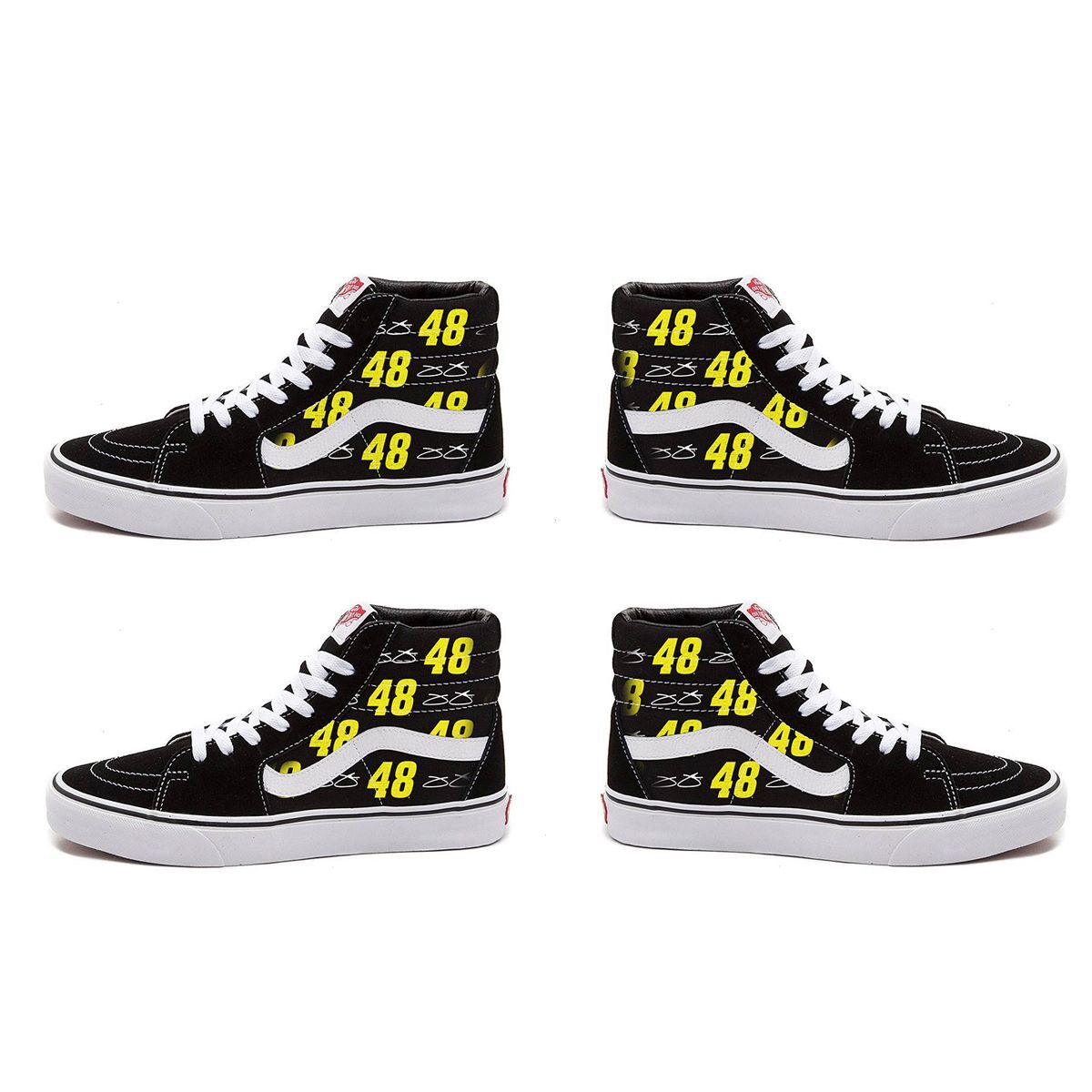 Jimmie Johnson #48 Signature Repeat Vans Sk8-Hi Tops