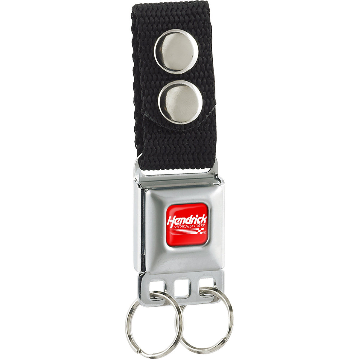 Hendrick Motorsports Checker Logo Seatbelt Buckle Keychain