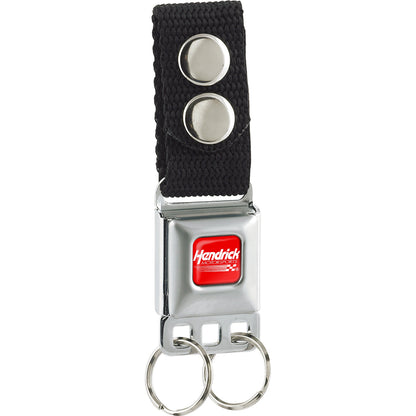 Hendrick Motorsports Checker Logo Seatbelt Buckle Keychain
