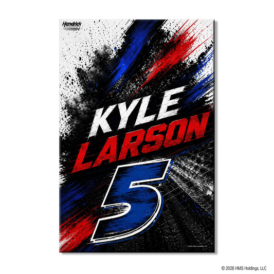 Kyle Larson #5 Speed Splash Canvas Wall Art