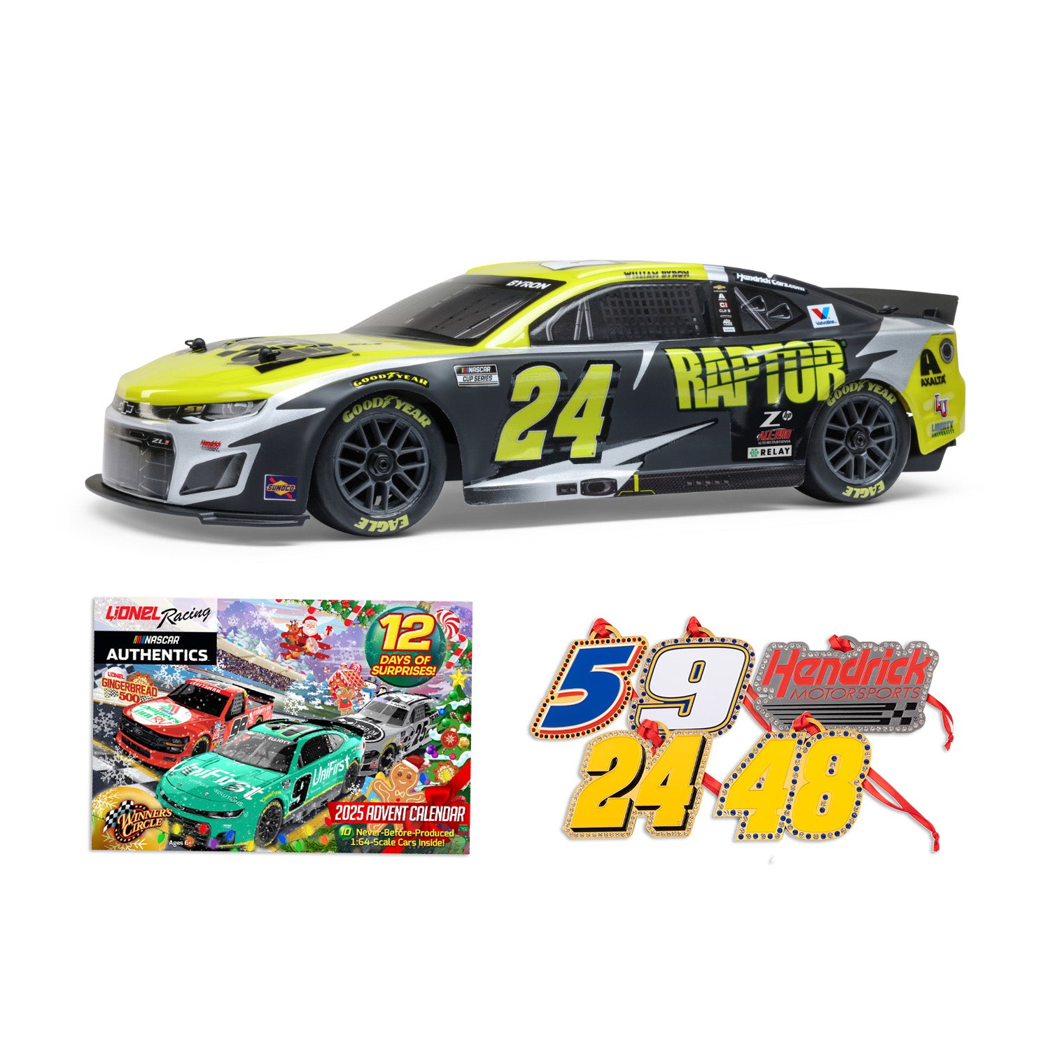 William Byron #24 2025 RAPTOR Losi NASCAR RC Race Car + FREE 2025