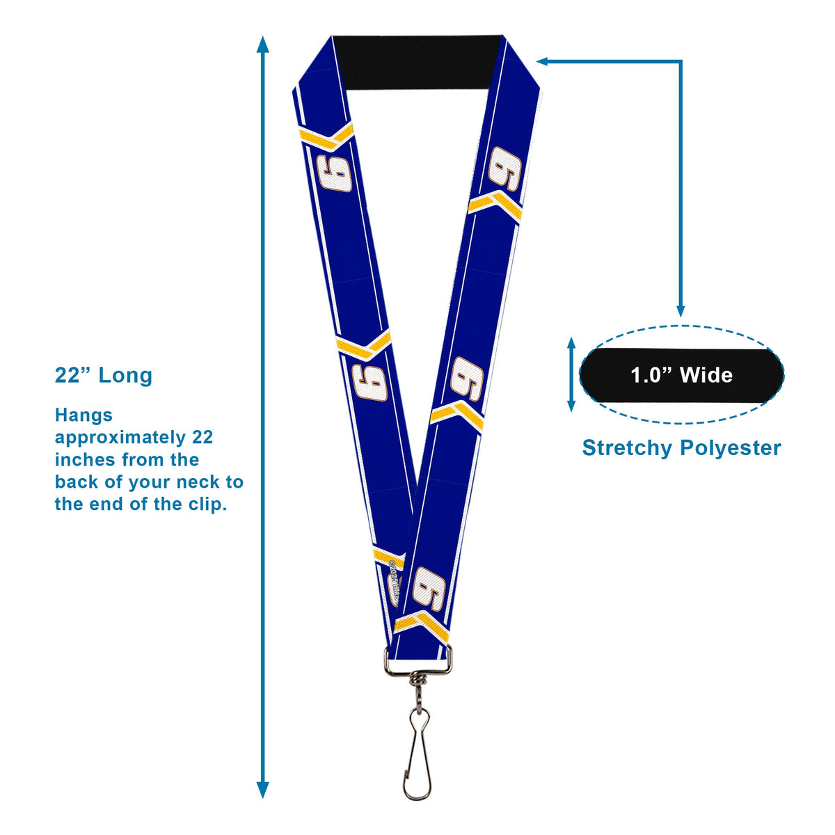 Chase Elliott #9 Car Scheme 1" Lanyard