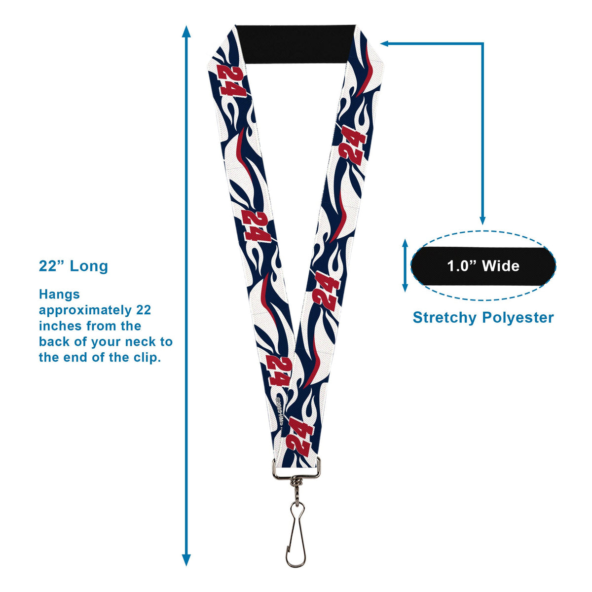 William Byron #24 Car Scheme 1" Lanyard