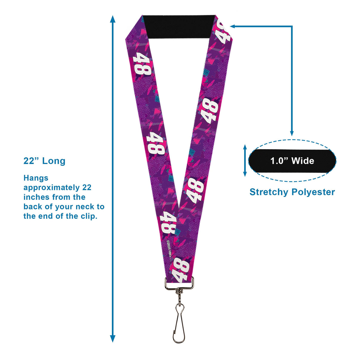 Alex Bowman #48 Car Scheme 1" Lanyard