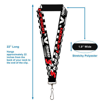 Kyle Larson #5 Valvoline Hendrick Motorsports Logo 1" Lanyard