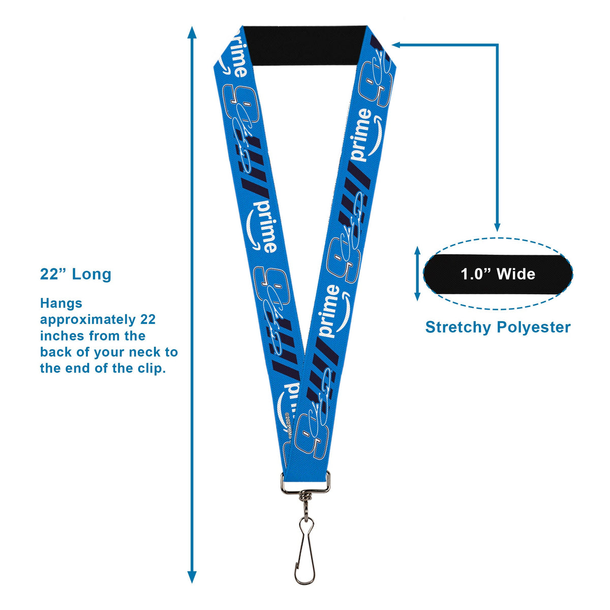 Chase Elliott #9 Autograph Prime Logo 1" Lanyard