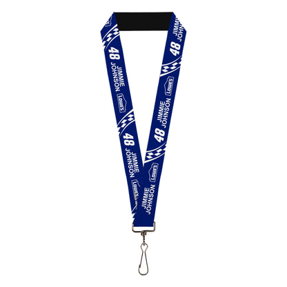 Jimmie Johnson #48 Lowe's Logo Checker 1" Lanyard