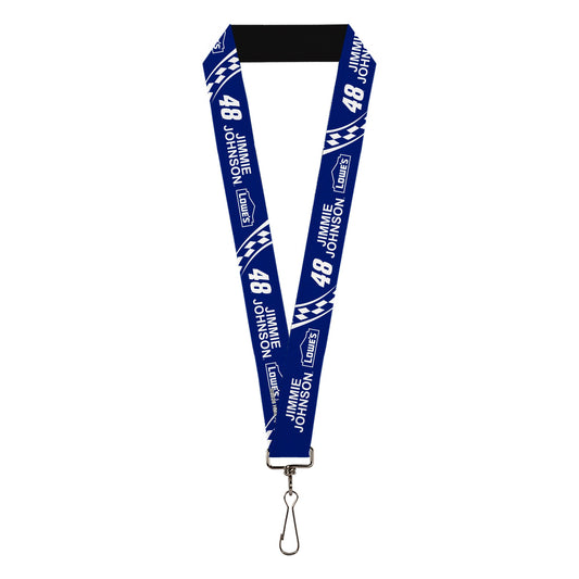 Jimmie Johnson #48 Lowe's Logo Checker 1" Lanyard