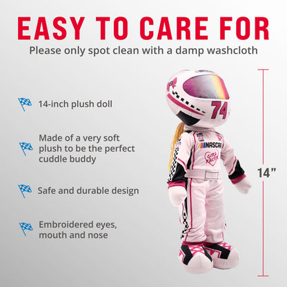 NASCAR Sophie Speedster Racecar Driver 14" Plush Figure