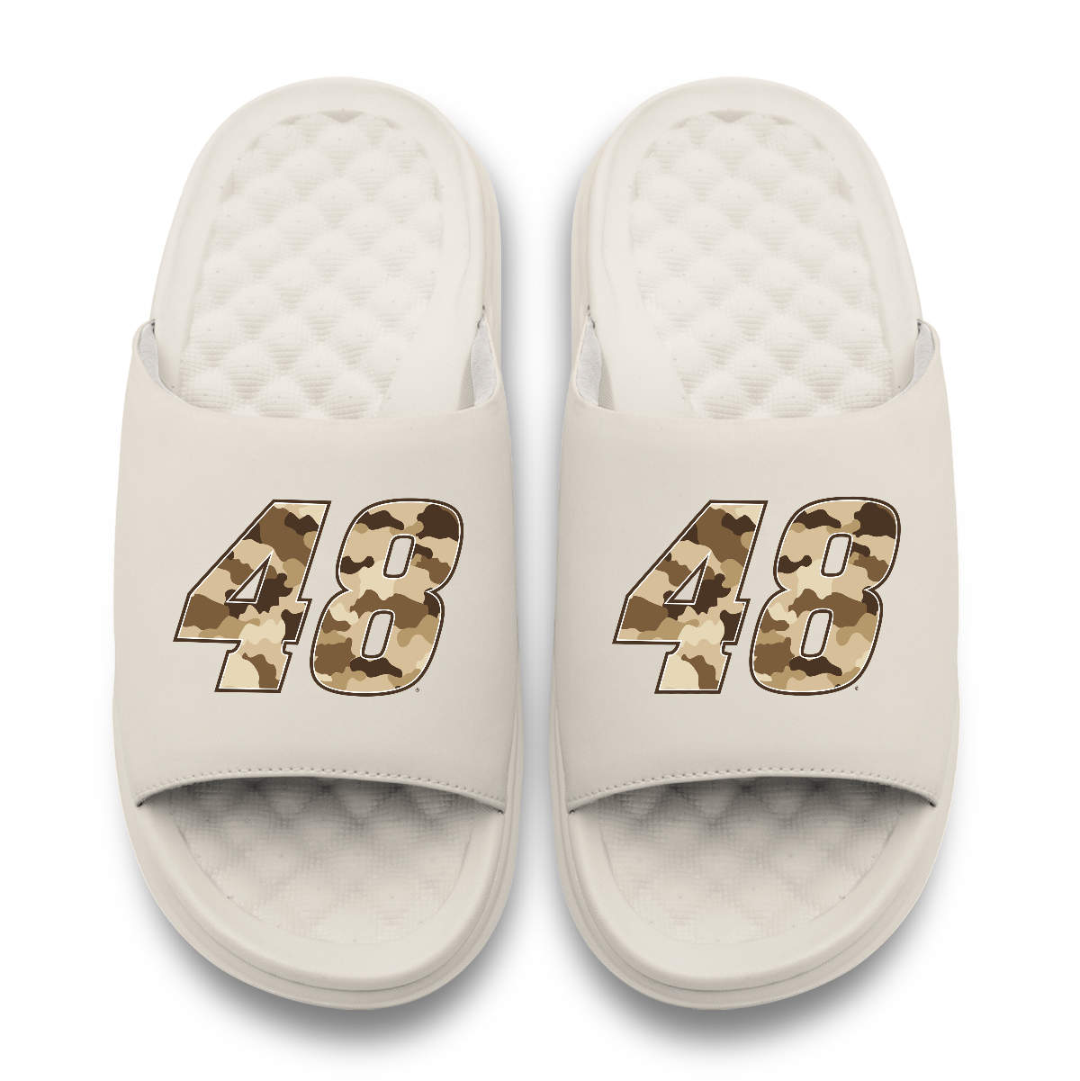 Alex Bowman #48 Dune Camo Slide Sandals