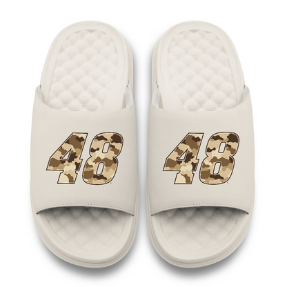 Alex Bowman #48 Dune Camo Slide Sandals