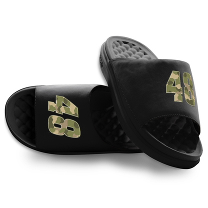 Alex Bowman #48 Black Camo Slide Sandals