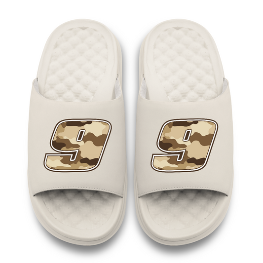 Chase Elliott #9 Dune Camo Slide Sandals