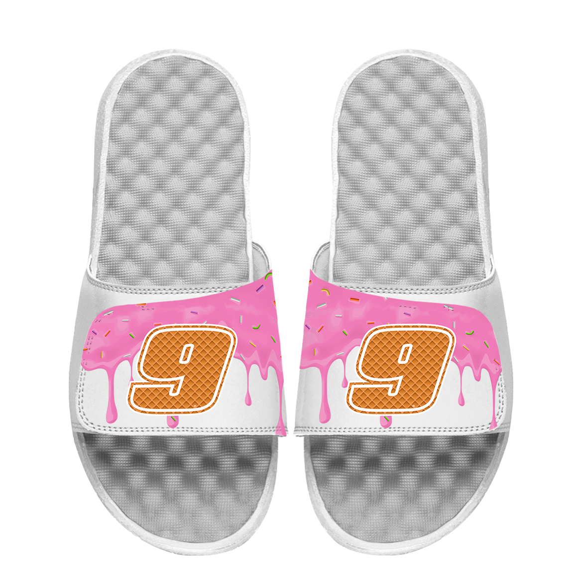 Chase Elliott #9 Ice Cream Drip Slide Sandals