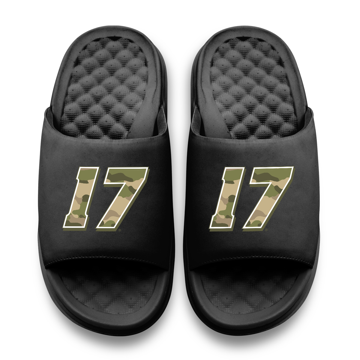 Corey Day #17 Black Camo Slide Sandals