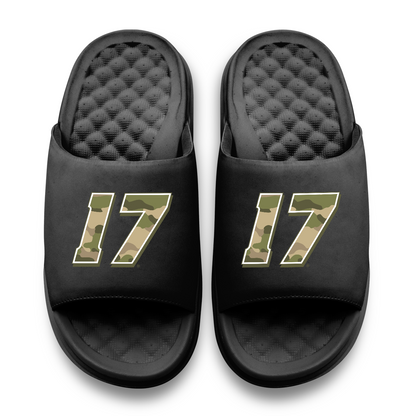 Corey Day #17 Black Camo Slide Sandals