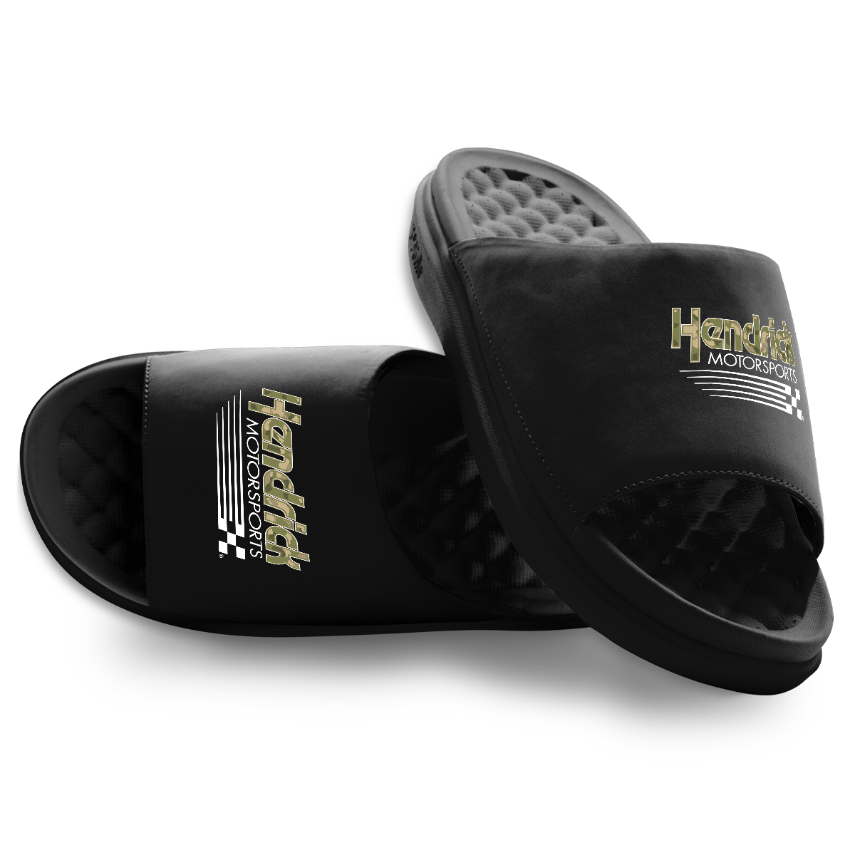 Hendrick Motorsports Black Camo Slide Sandals