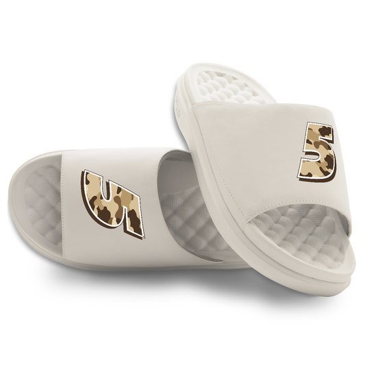 Kyle Larson #5 Dune Camo Slide Sandals