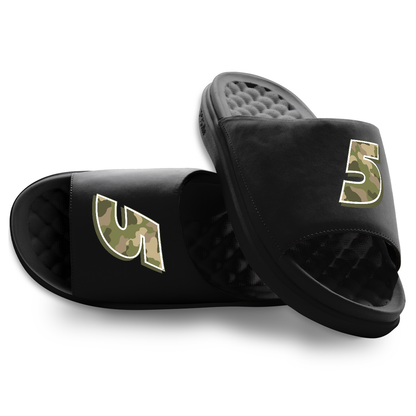Kyle Larson #5 Black Camo Slide Sandals