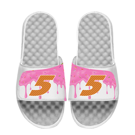 Kyle Larson #5 Ice Cream Drip Slide Sandals