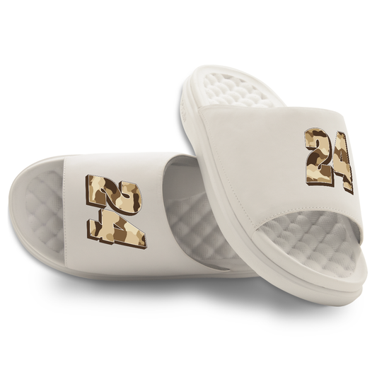 William Byron #24 Dune Camo Slide Sandals