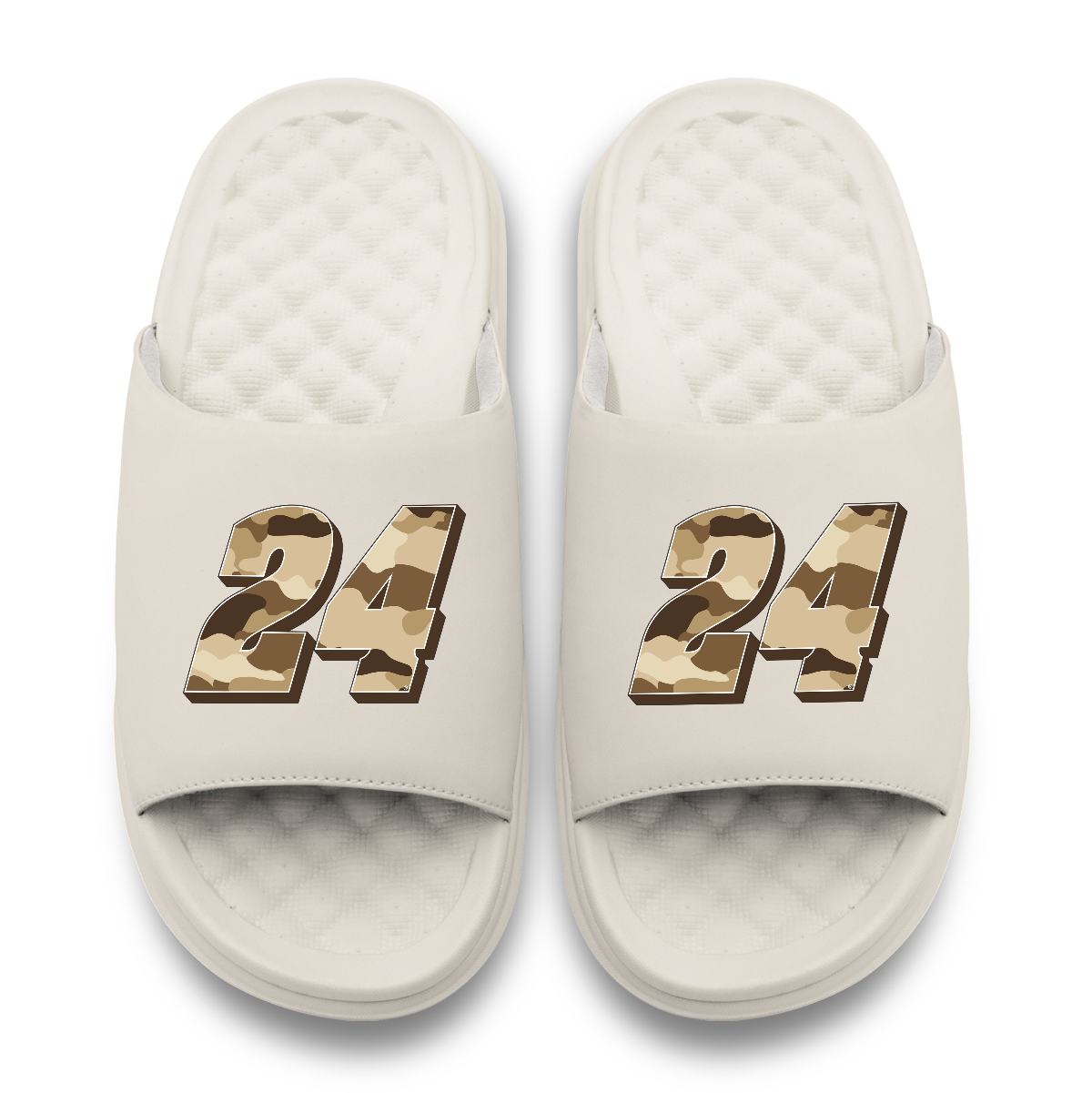 William Byron #24 Dune Camo Slide Sandals