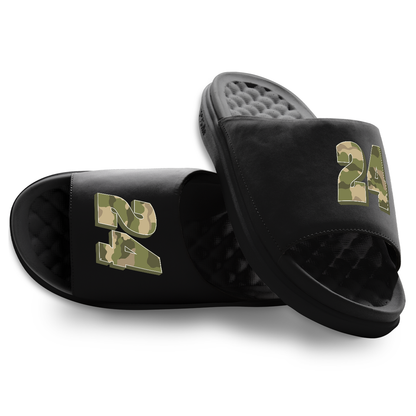 William Byron #24 Black Camo Slide Sandals