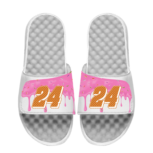 William Byron #24 Ice Cream Drip Slide Sandals